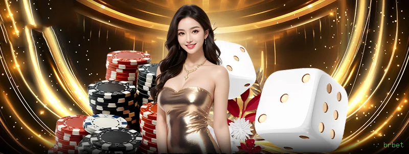 Imagem promocional do cassino online da brbet mostrando jogos ao vivo